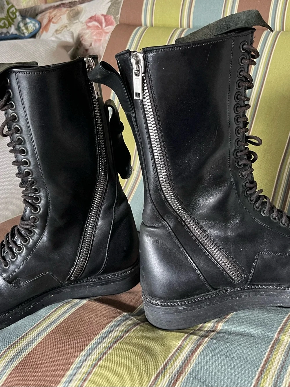 Rick Owens combat boots